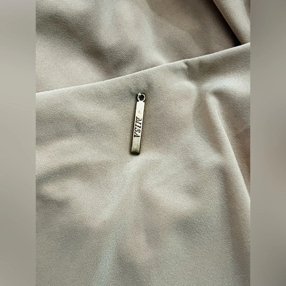 MISA Los Angeles Teget Draped Dress in Nude Size Small NWOT - Picture 16 of 16